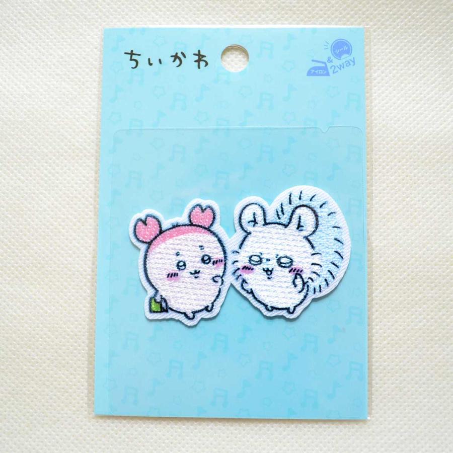 ちいかわ モモンガ 古本屋 ワッペン 刺繍 アイロン・シール両用タイプ