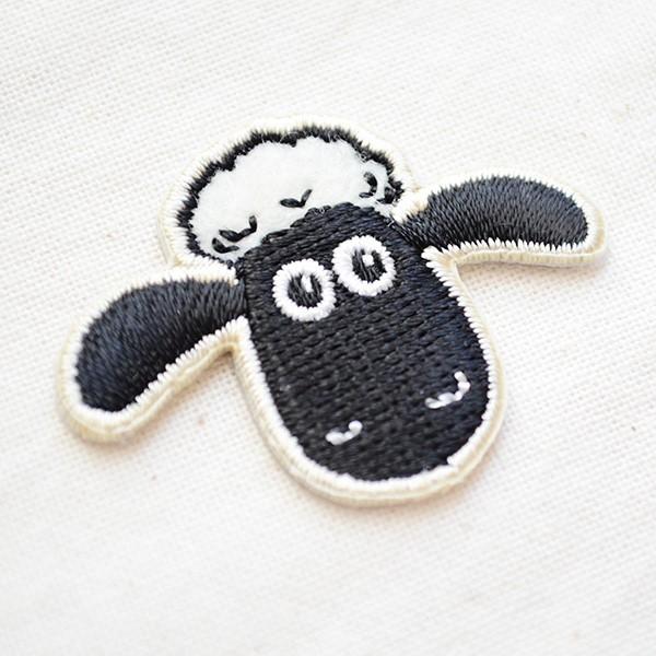ワッペン アイロン おしゃれ 刺繍 シールワッペン ひつじの