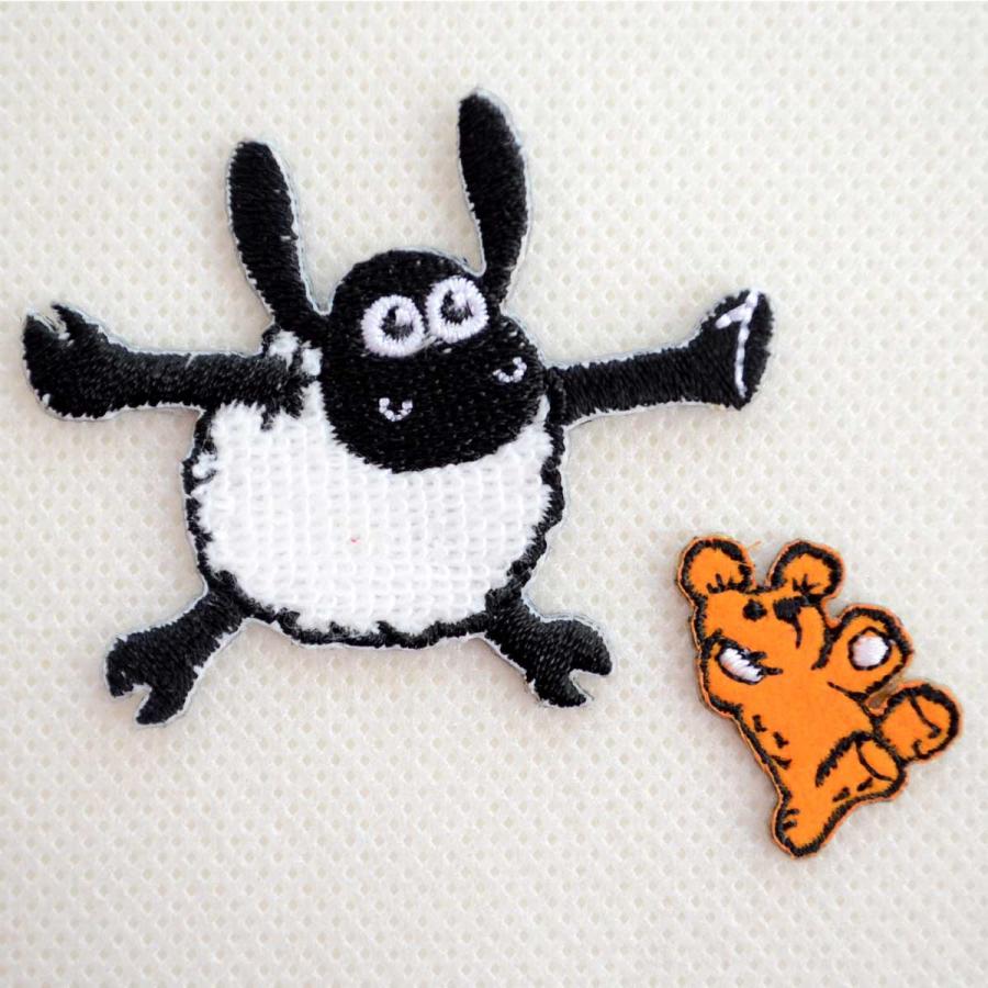 ワッペン アイロン おしゃれ 刺繍 ひつじのショーン ティミー 30周年 Shaum the Sheep 名前 作り方 HS700-HS23 | 