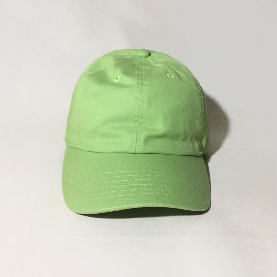 帽子 キャップ アメカジ 無地6パネル CAP 6PANEL LIGHT YELLOW コットン 無地キャップ NEWHATTAN メール便不可｜wappenstore