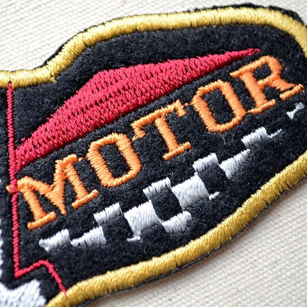 ワッペン アイロン おしゃれ 刺繍 NO.1 MOTOR 名前 作り方 LFW