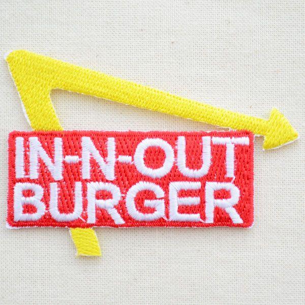 ロゴワッペン インアンドアウトバーガー InNOut Burger LJW133ワッペン・雑貨通販ワッペンストア 通販