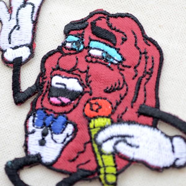 ワッペン アイロン おしゃれ 刺繍 カリフォルニアレーズンズ
