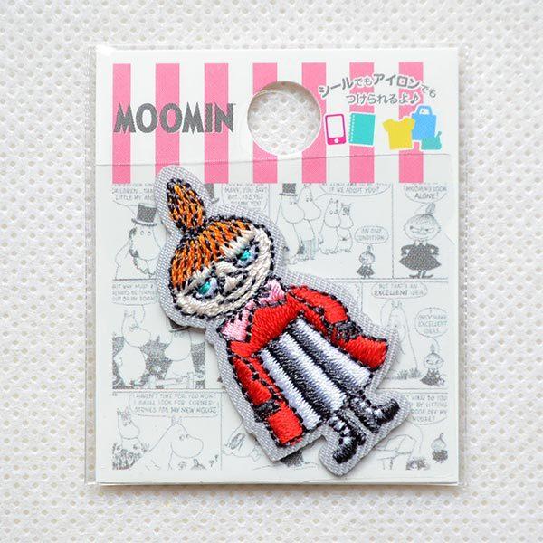ムーミン ワッペン リトルミイ アイロン おしゃれ 刺繍 ミニ 立ち姿