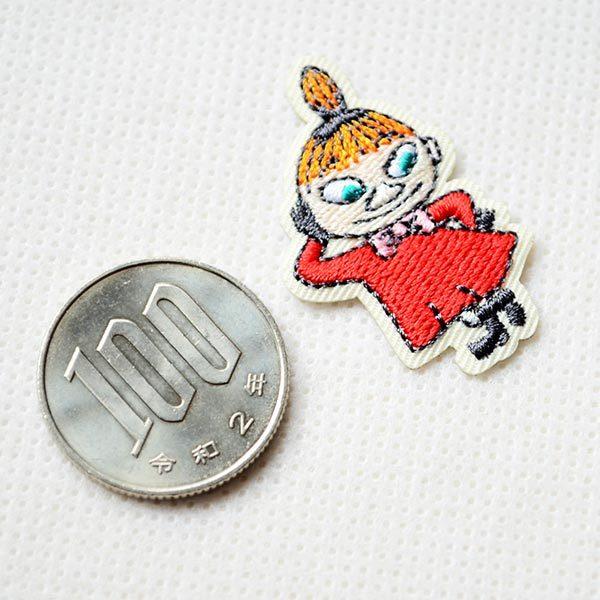 ムーミン ワッペン リトルミイ アイロン おしゃれ 刺繍 ミニ ポーズ