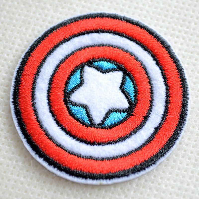 MARVEL ワッペン アイロン おしゃれ 刺繍 キャプテンアメリカ