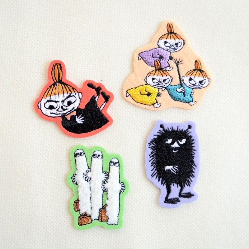 ムーミン MOOMIN ワッペン 3個セット 未使用)ムーミン bull´sの刺繍