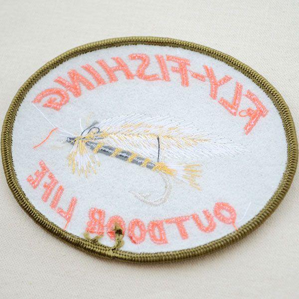 ワッペン アイロン おしゃれ 刺繍 フライフィッシング アウトドア