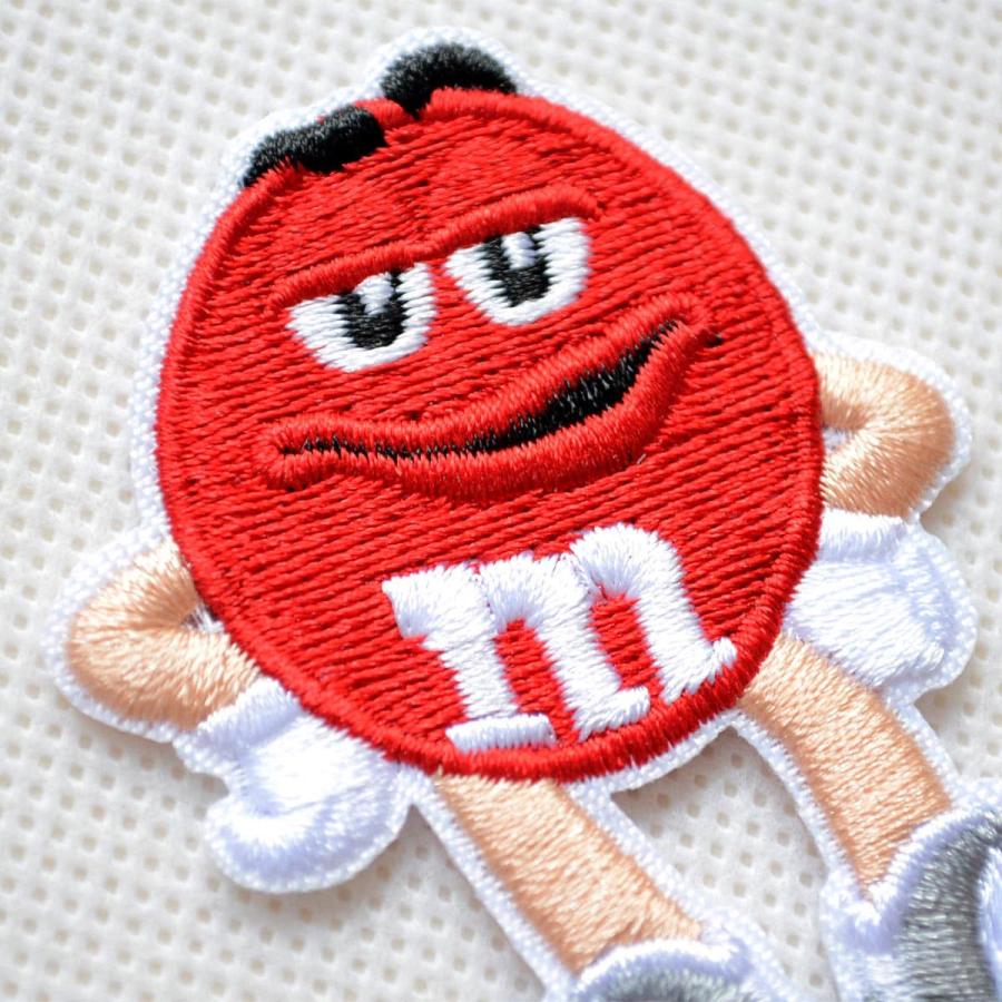 エムズ ワッペン アイロン おしゃれ 刺繍 M&M's エムアンドエム