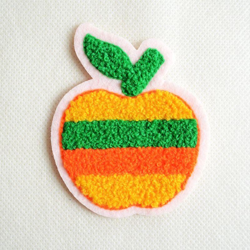 ワッペン アイロン おしゃれ 刺繍 りんご リンゴ 果物 サガラ 名前