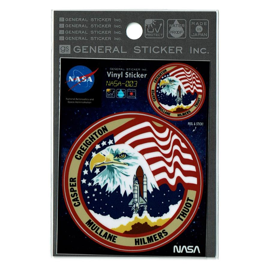 ステッカー シール Nasa003 エンブレム ロゴ イーグル アウトドア 車 かっこいい アメリカン おしゃれ スマホ カスタマイズ オリジナル Nasa 003 ワッペン 雑貨通販ワッペンストア 通販 Yahoo ショッピング