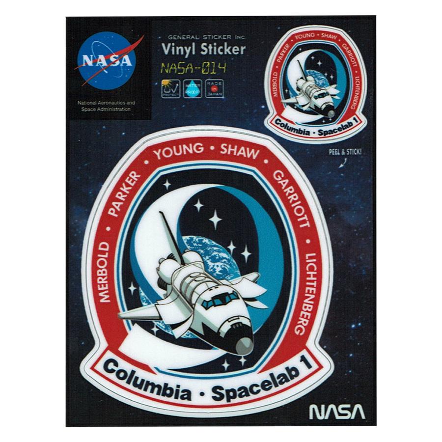 NASA ステッカー シール NASA014 Columbia ロゴ スペース