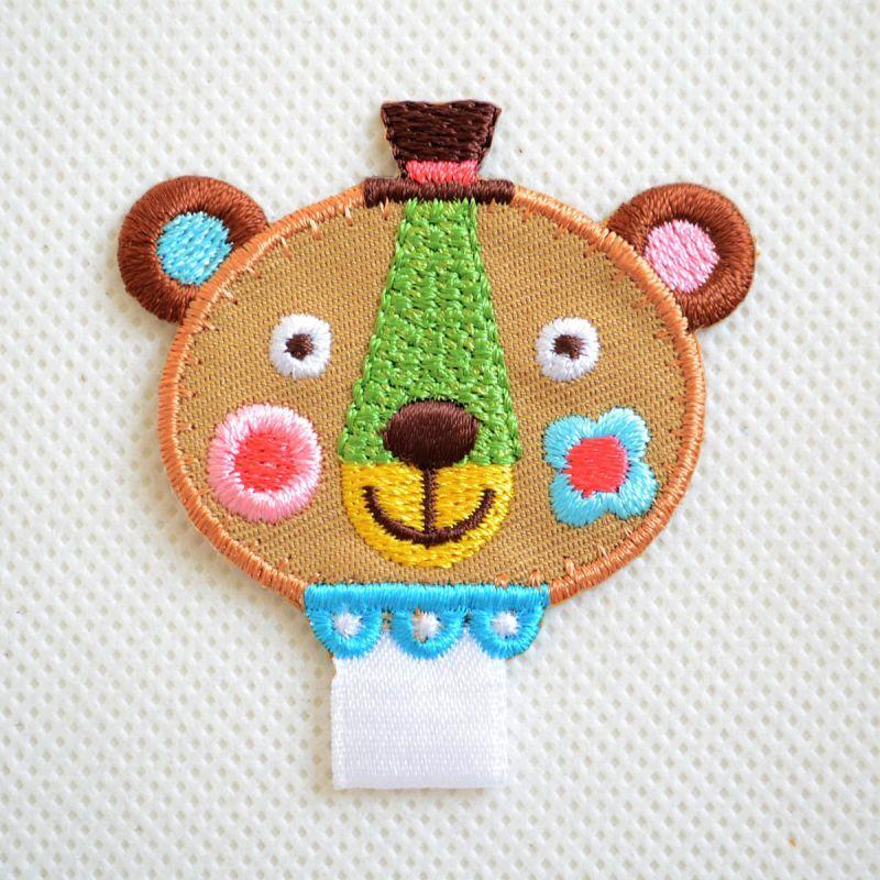 ワッペン アイロン おしゃれ 刺繍 名札つけアップリケ くま 名前