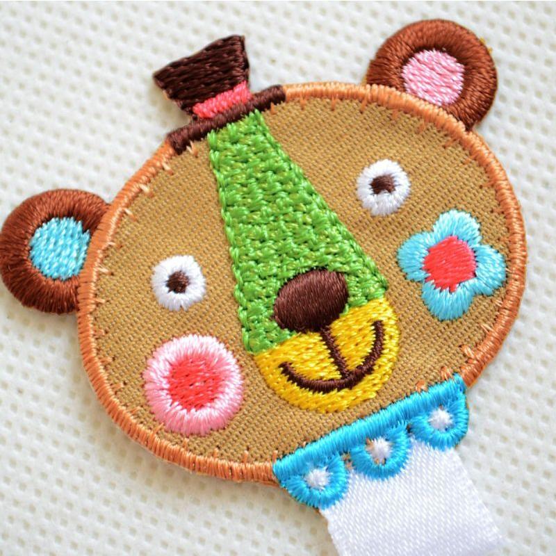 ワッペン アイロン おしゃれ 刺繍 名札つけアップリケ くま 名前