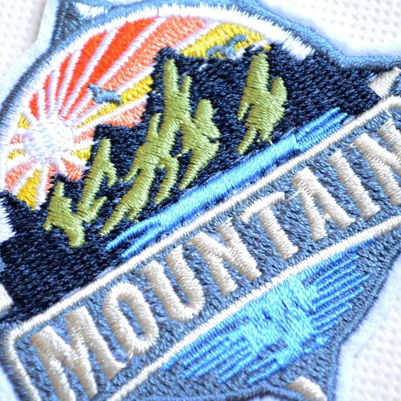 ワッペン アイロン おしゃれ 刺繍 マウンテン アウトドア 名前 作り方