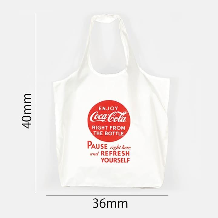 Coca-Cola コカコーラ エコバッグ Mサイズ Pause／ホワイト PJ