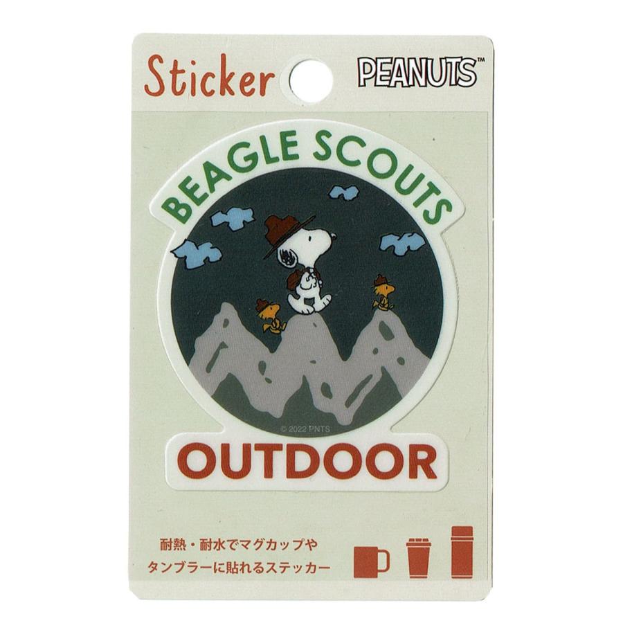 ステッカー 車 シール カスタマイズ スヌーピー 貼って剥がせる 耐熱耐水 BEAGLE SCOUTS PKS266|wappenstore|03