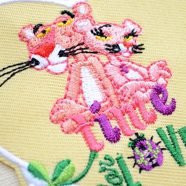 ワッペン アイロン おしゃれ 刺繍 ピンクパンサー(ハート) 名前 作り方