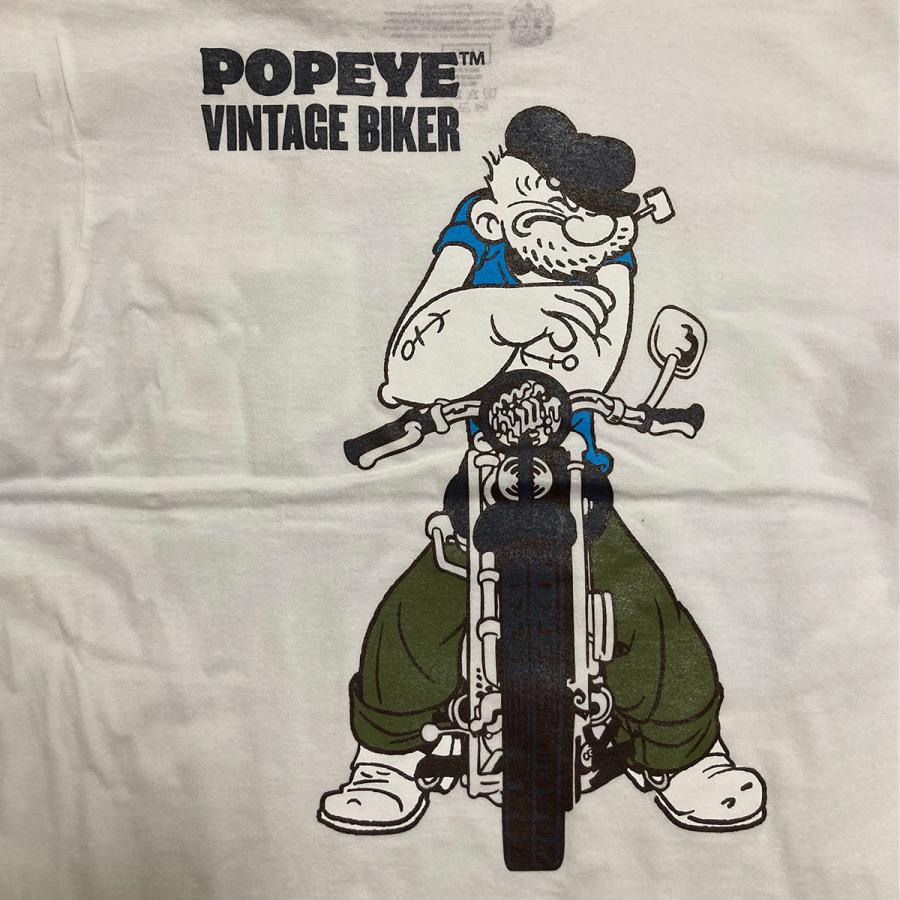 POPEYE “ARMED & LOADED” Tシャツ POPEYE アメカジ Tシャツ 半袖 世田谷ベース ホワイトブラック