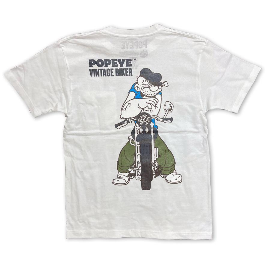 アメカジ Tシャツ 半袖 世田谷ベース ホワイトブラック 白黒T プリント ブランド ポパイ POPEYE GARAGE おしゃれ 人気 大人 プレゼント｜wappenstore｜10