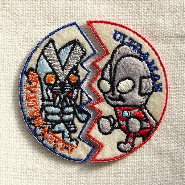 ワッペン ウルトラマンシリーズ(ウルトラマンvsバルタン星人/2枚組) PU500-PU17｜wappenstore