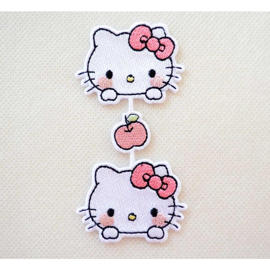 キティ ワッペン ハローHELLO KITTY サンリオ ライン アイロン 名前 作り方 S01Y3264