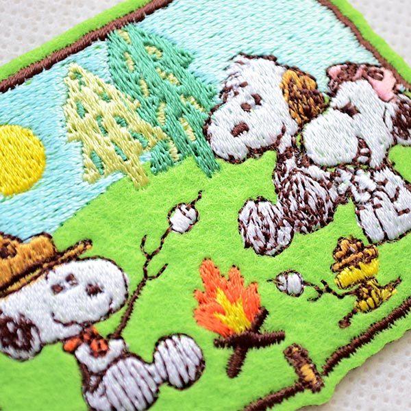 SNOOPY（スヌーピー） ワッペン 刺繍 アイロン キャンプ グッズ バッグ