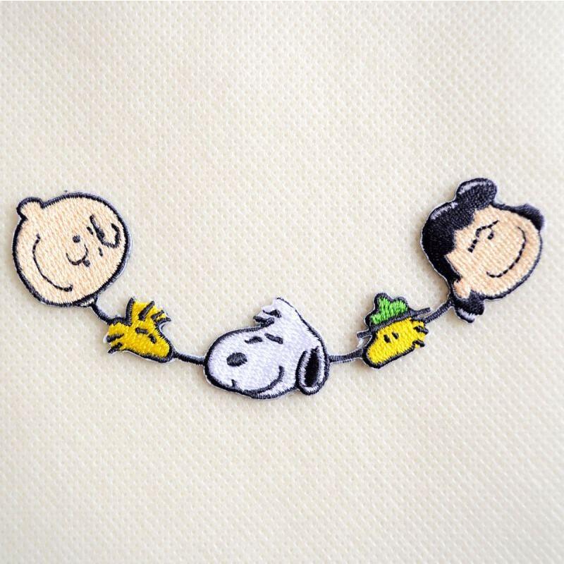 SNOOPY（スヌーピー） ワッペン アイロン おしゃれ 刺繍 ライン
