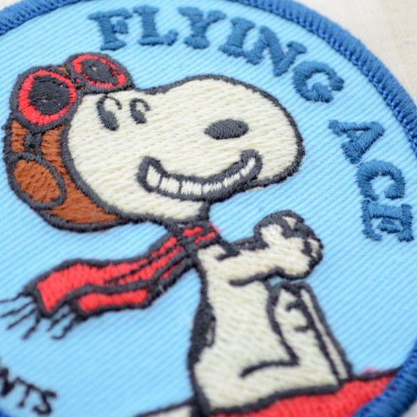 シールワッペン スヌーピー Snoopy フライングエース ラウンド S02y78 S02y78 ワッペン 雑貨通販ワッペンストア 通販 Yahoo ショッピング
