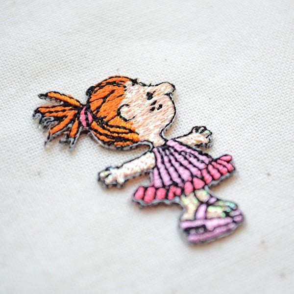 SNOOPY（スヌーピー） ワッペン 刺繍 アイロン ペパーミント パティ