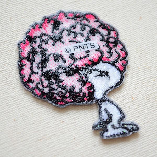 SNOOPY（スヌーピー） ワッペン 刺繍 アイロン アフロヘアー グッズ