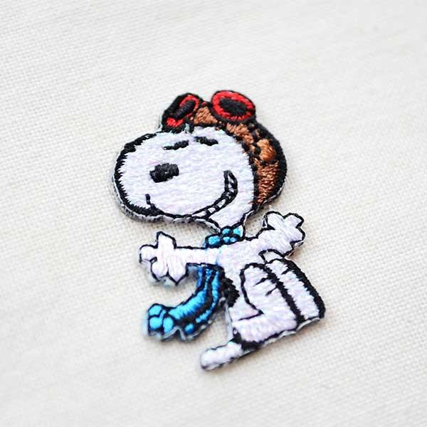 SNOOPY（スヌーピー） ワッペン 刺繍 アイロン フライングエース