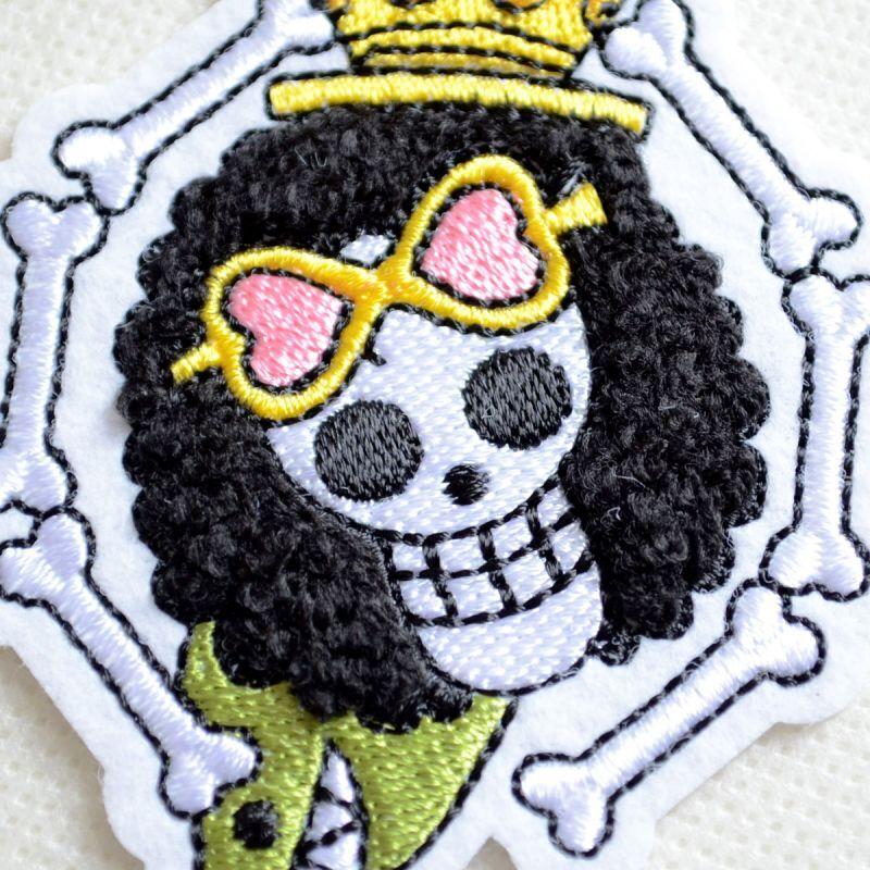 ワッペン アイロン おしゃれ 刺繍 ワンピース ONE PIECE ブルック