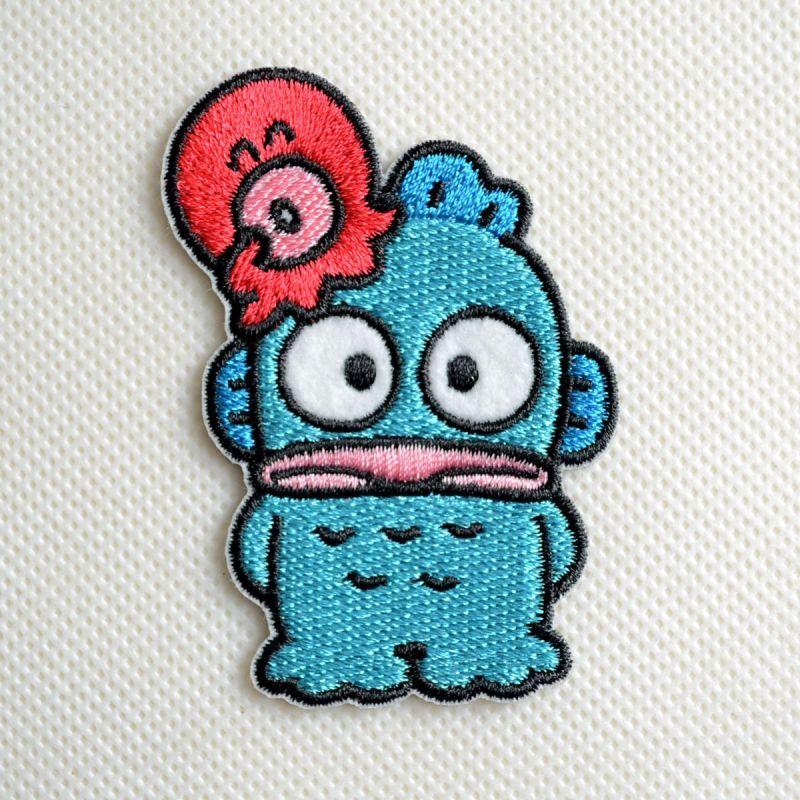 サンリオ ふわもこワッペンマスコット① ハンギョドン　4点セット サンリオキャラクターズ ふわもこワッペンこれくしょん