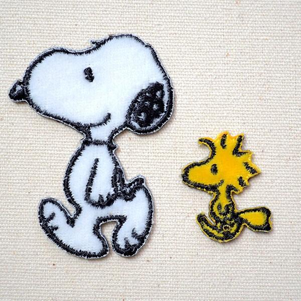 シールワッペン スヌーピーamp ウッドストック 名前 作り方 予約 Snap401