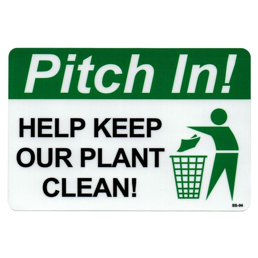 アメリカンステッカー 綺麗にしましょう Pitch In Help Our Plant Clean 名前 作り方 SS-04｜wappenstore｜04