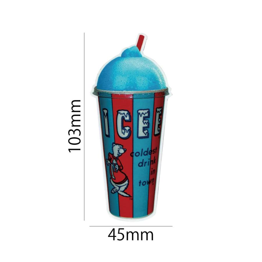 ワッペン アイロン おしゃれ 刺繍 ステッカー/シール ICEE CUP (カップ 