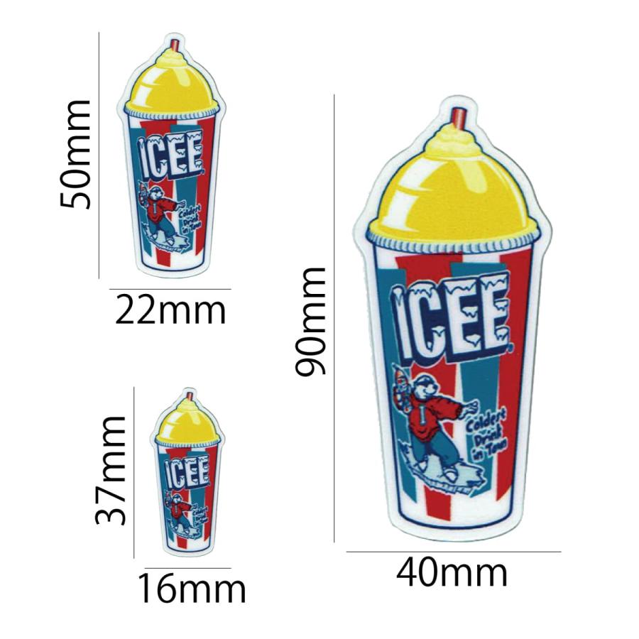 ワッペン アイロン おしゃれ 刺繍 ステッカー/シール ICEE CUP(イエロー) アメリカン ジュース フローズン YELLOW ...