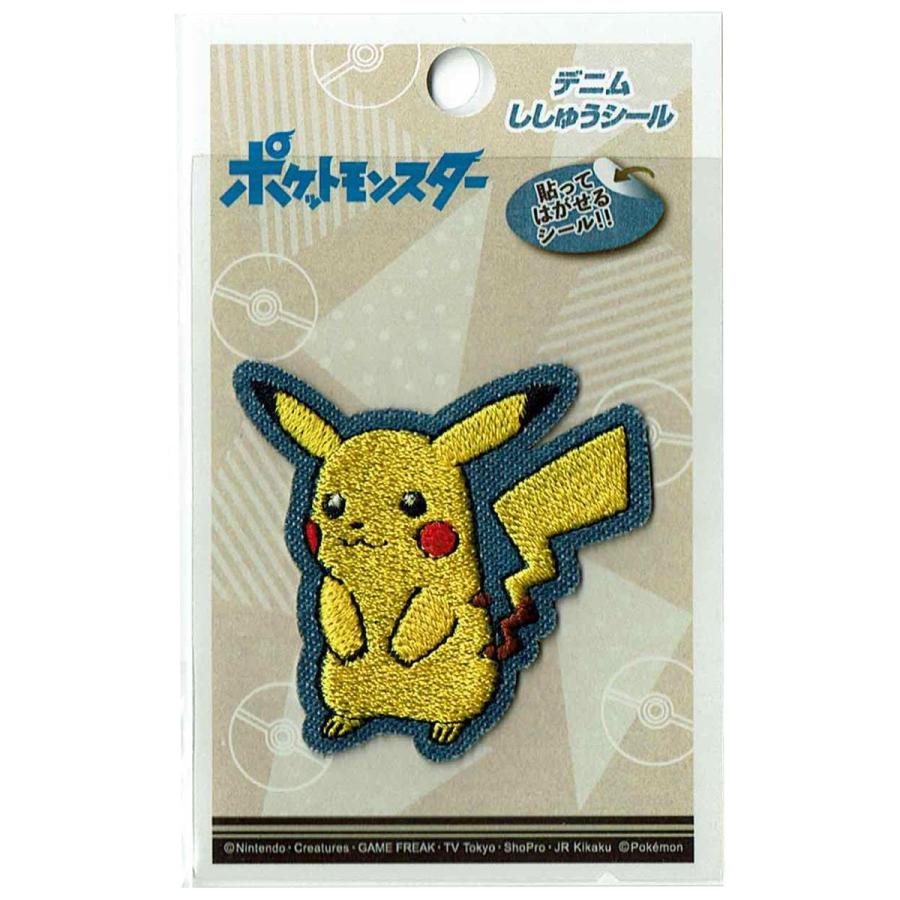 ステッカー シール カワイイ カスタマイズ ミノダ ポケモン ししゅうシール デニム ピカチュウ T01r1263 T01r1263 ワッペン 雑貨通販ワッペンストア 通販 Yahoo ショッピング