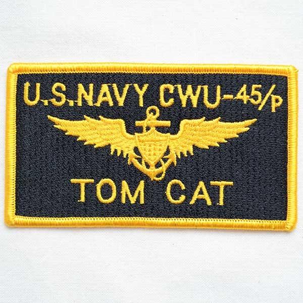 ミリタリーワッペン U.S.NAVY CWU-45/P TOM CAT トムキャット アメリカ海軍 名前 作り方 WM0068｜wappenstore