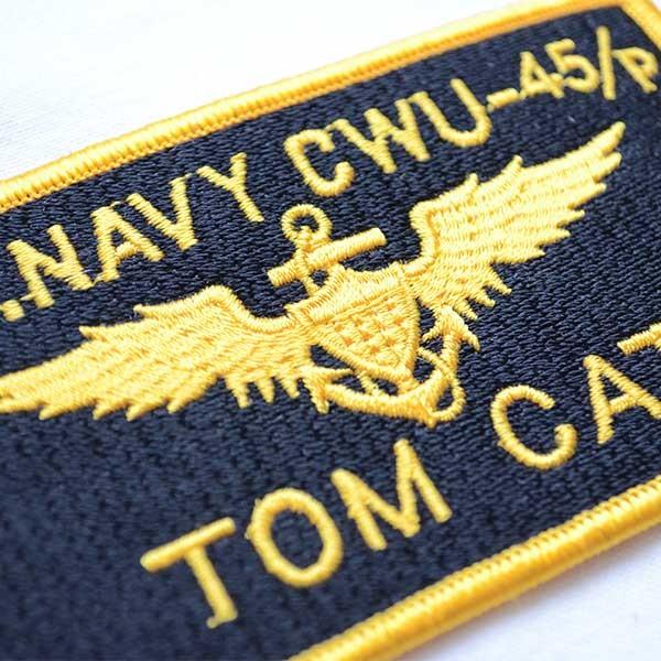 ミリタリーワッペン U.S.NAVY CWU-45/P TOM CAT トムキャット アメリカ海軍 名前 作り方 WM0068｜wappenstore｜02