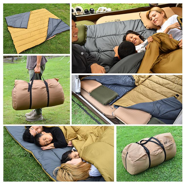 WAQ(アウトドア) WAQ DD SLEEPINGBAG ファミリー用【一年保証 WAQ(アウトドア) WAQ DD SLEEPINGBAG ファミリー用【一年保証