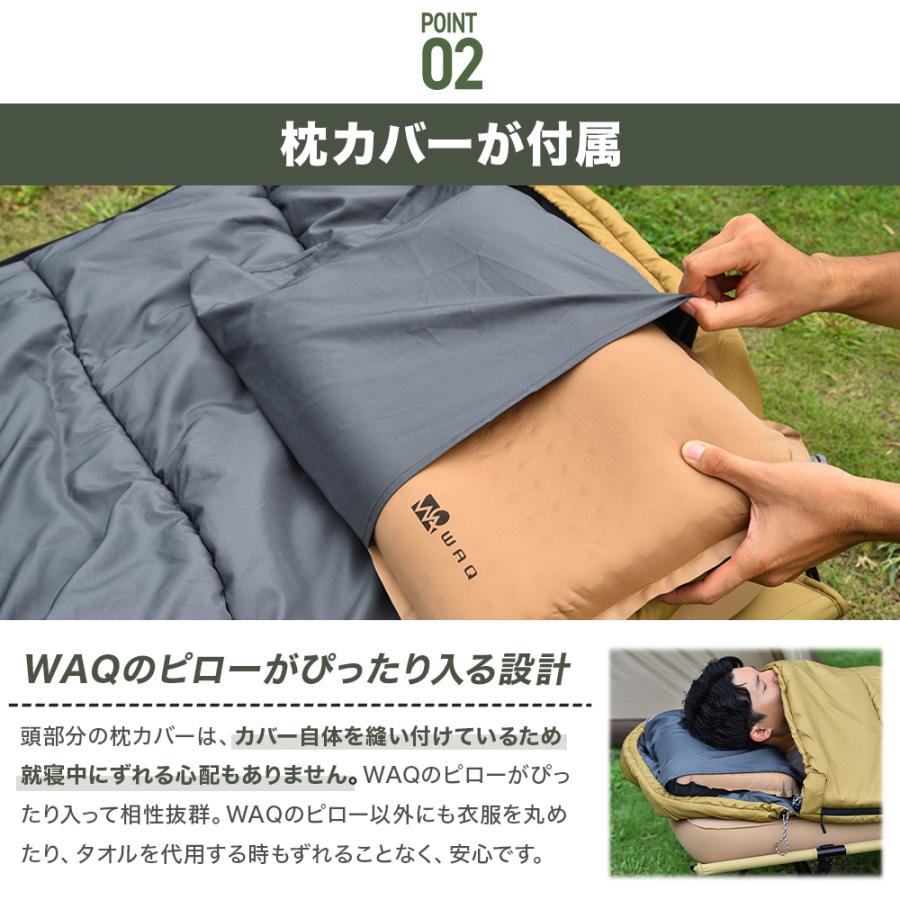 WAQ(アウトドア) WAQ DD SLEEPINGBAG ソロ【一年保証】 両開き WAQ(アウトドア) WAQ DD SLEEPINGBAG ソロ【一年保証】 両開き