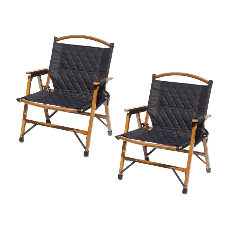 WAQ(アウトドア) WAQ Folding Wood Chair【2個セット WAQ(アウトドア) WAQ Folding Wood Chair【2個セット