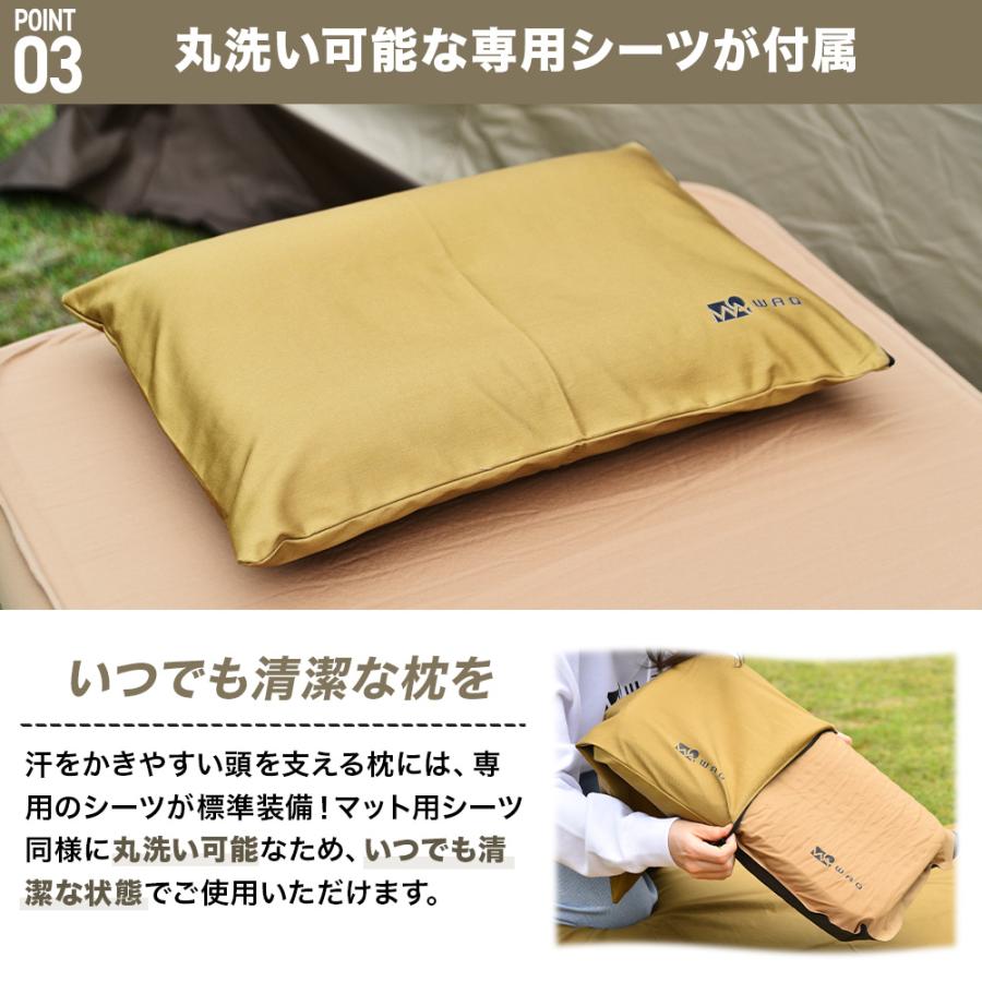 WAQ(アウトドア) WAQ RELAXING CAMP PILLOW(まくら)【一年保証 WAQ(アウトドア) WAQ RELAXING CAMP PILLOW(まくら)【一年保証