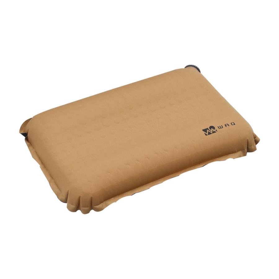 WAQ RELAXING CAMP PILLOW(まくら)【一年保証】厚み10cm 車中泊マット 厚手 キャンピングマット 軽量 自動膨張 高機能バルブ搭載｜waqoutdoor｜02