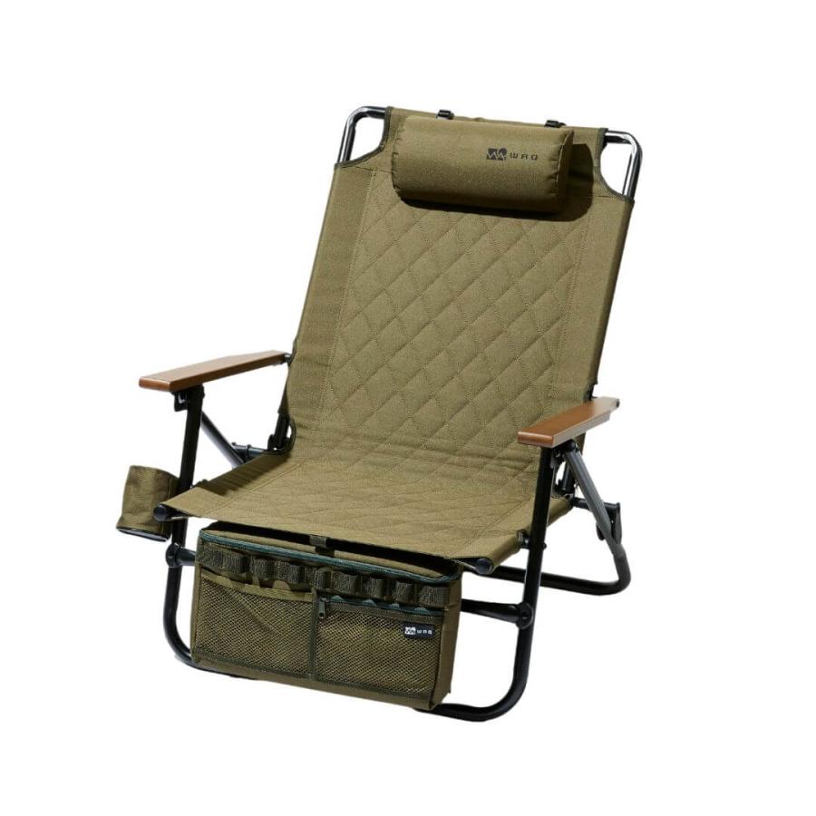 WAQ Reclining Low Chair リクライニングローチェア WAQ-RLC1 折りたたみチェア リクライニングチェア｜waqoutdoor｜03