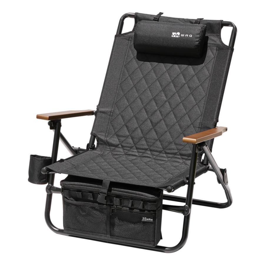 【※BLACKのみ6月下旬〜7月上旬お届け予定】WAQ Reclining Low Chair リクライニングローチェア WAQ-RLC1 折りたたみチェア リクライニングチェア｜waqoutdoor｜04