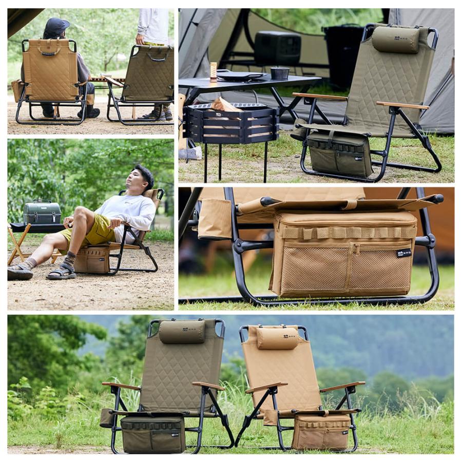 【ご予約受付中！BLACKカラーのみ4月末〜5月上旬発送】WAQ Reclining Low Chair リクライニングローチェア WAQ-RLC1 折りたたみチェア リクライニングチェア｜waqoutdoor｜15