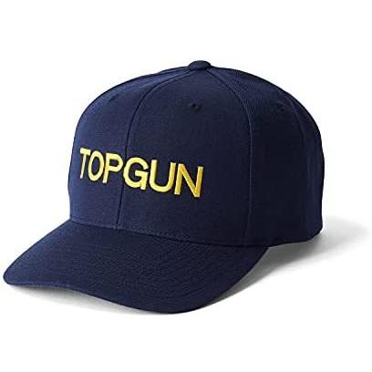 激安通販 映画 トップガン キャップ 帽子 メンズ TOPGUN CAP 刺繍 サイズ調整可能 フリーサイズ (ネイビー Free Size) キャップ